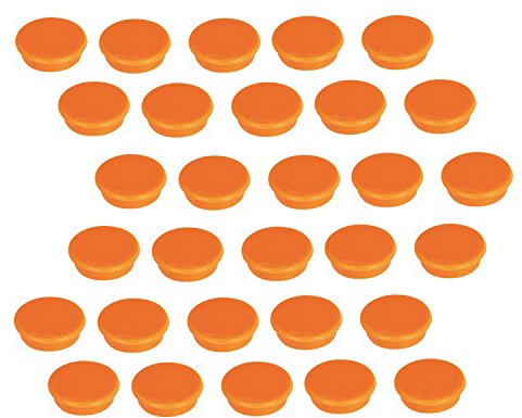 30 Franken Magnete Haftmagnete Kühlschrankmagnete, 32 mm, orange
