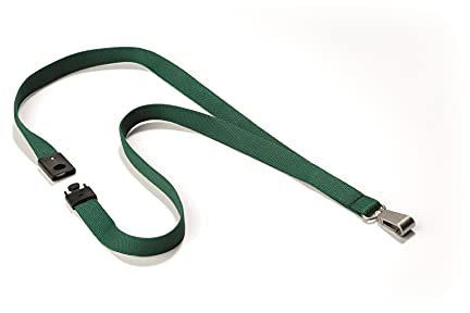 Durable Textilband Soft Colours mit Karabinerhaken, 10 Stück, petrol, 812732