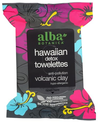 Alba Botanica Hawaiian Anti-Verschmutzung vulkanische Ton-Handtücher, 100 g