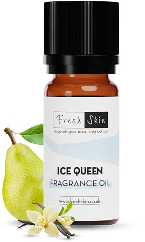 freshskin beauty ltd | 10ml Ice Queen Fragrance Oil - Candles, Bath Bombs, Soap Making, Reed Diffusers & Wax Melts - Cosmetic Grade - Vegan Friendly - A Rich, Complex, & Long Lasting Scent!