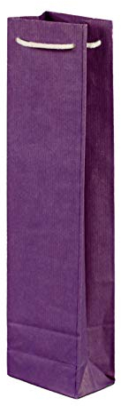 50 x Flaschentaschen lila 9,5+6,5x38 cm | Flaschentüten | Geschenktüte Flasche Wein | Weintaschen | HUTNER