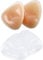 Hestya 2 Paia Bikini Imbottitura di Gel Silicone Inserti di Reggiseno Impermeabile Reggiseno Push UP Rinforzatore del Seno per Cup da A a D, Forma Triangolo (Nudo e Trasparente)