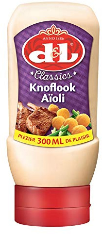 D&L Belgian Gourmet - Aioli Sauce in the Squeeze Bottle, confezione da 6 (6 x 300 ml)
