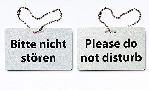KaiserstuhlCard Magnete Türschild Bitte Nicht stören Please do not Disturb Schild Anhänger Wendeschild