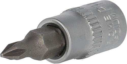BRILLIANT TOOLS BT020990 Llave de vaso con punta de estrella PH de 1/4, PH0 [Powered by KS TOOLS]