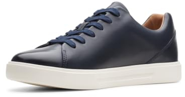 Clarks Un Costa Lace, Scarpe da Ginnastica Basse Uomo, Navy Leather, 44.5 EU
