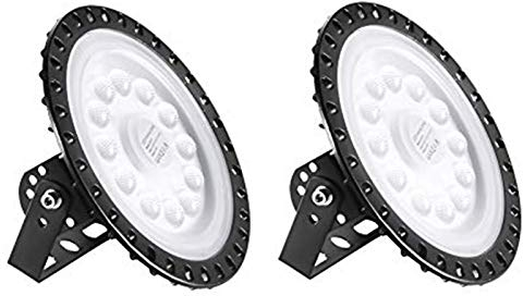 Bellanny LED Strahler 50W, 2Pack 5000LM Hallenstrahler UFO Industrielampe, 6500K Kaltweiß LED Werkstatt Deckenleuchte Werkstattleuchte Hallenleuchte Industrial LED High Bay Licht für Fabriken Läger