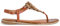 Tamaris Flip-Flops aus Leder mit goldenen Ringen - 1-1-28067-34 306 - Größe 36, braun, 36 EU