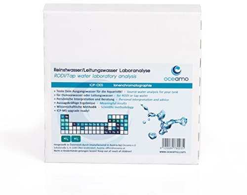 Oceamo Reinstwasser/Leitungswasser Laboranalyse
