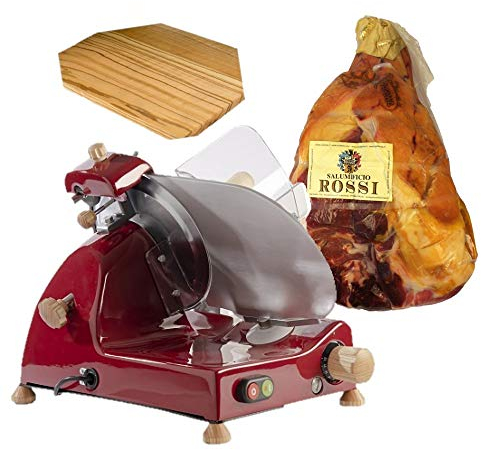 FAC - Special Bundle - Curvy C220 Slicer+kit ash Wood - Red + Parma Ham 24 Months Whole Included in The Price