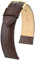 HIRSCH Uhren-Band Rainbow M - modisches Premium-Lederband für Deine Armbanduhr - Braun - 20 mm