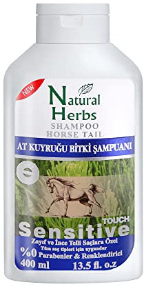 Seed Natural Herbs Schachtelhalm & Keratin Shampoo 400 ml- Haarwachstum Shampoo - Anti Haarausfall Frauen und Männer - Speziell für schwache & feinsträhnige Haare - Wachstumsfördernd