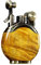PENNY73 Vintage Holz Kerosinanzünder Schleifscheiben Messingkern Zigarettenanzünder Gadget für Rauchende Kerze Camping BBQ Küche,Golden Phoebe