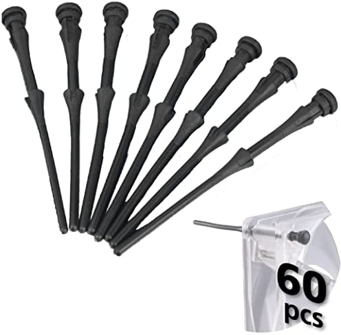 Akasa 60 Rubber Case Fans Mounts | Silicone Rubber Pins | Anti-vibration Fan Mounts | 60 pcs | 73mm | Black | For Computer Cooling Fan and PC case fan | AK-MX003-BKT60