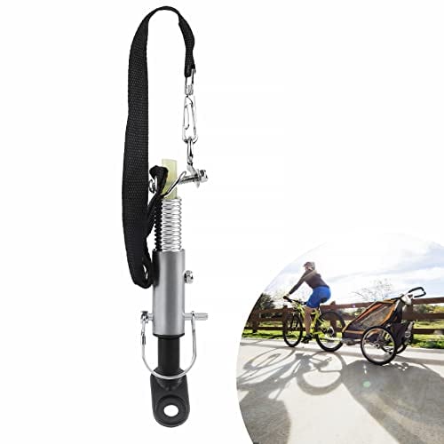 EXLECO Attelage Remorque Vélo Double Protection, 11mm Universel Coupleur D'attelage pour Remorque de Vélo, Connecteur d'Attelage de Remorque de Vélo pour Enfants et Chiens