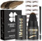 iMethod Augenbrauen Stempel und Schablonen Kit Stamping Kit für Perfektes Augenbrauen Make-up Augenbrauen Pomade 20 Eye Brow Shaping Kit Einfach zu Bedienen Langlebig Dunkelbraun