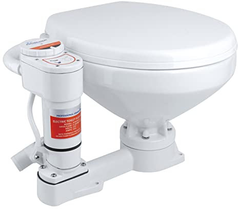 ZTBH Pumps 12V Electric Toilet Boat Twist Flush Operated Marine Toilet Boating Head Pumps & Accessories