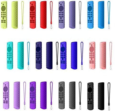 2021 Silicone Protective Cover For Amazon Fire TV Stick (3rd Gen) Third Generation Remote Control Anti-drop Dustproof Case Cover (purple)