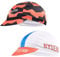 HYSENM Radmütze Kappe Mütze Fahrrad Cap Fahrrad mütze Sommer Fahrrad Cycling Cap Fahrrad Kappe Bandana schwarz Fahrradmütze unter Helm Mütze unter fahrradhelm MTB Retro Rennrad, Orange+Weiß