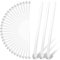 Prasacco 32 Pcs 1/32 Teaspoon 0.15 mL Mini Measuring Spoons Micro Scoops for Jars Tiny Plastic Scoop for Weighing Cosmetics Spices Seasoning Lab
