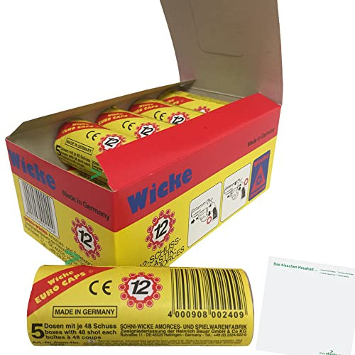 usy 12 Schuss Munition für Wicke Euro Caps Revolver (10er Pack) Block