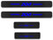EAGLEG 4 Pièces Plaques Plinthes en Fibre de Carbone pour Peu-geot 206, Voiture Seuil de Porte Door Sill Contre Les Rayures Protection Accessoires,Blue