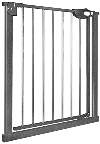 JNGLGO Treppenschutzgitter Ohne Bohren Türschutzgitter Kinder Treppengitter 75-85 cm breit, Auto-Close, Beidseitig Schwenkbar, für Kinder und Haustiere, Schwarz