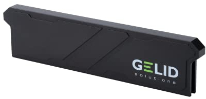 Gelid Solutions IceRock - Speicherlüfter, unterstützt DDR3/DDR4 und DDR5, aus Aluminium, leichtes Design, schwarz.