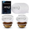 NESSUS Aluminum Foils Lids for Reusable Nespresso Pods Vertuo, Foil Seals to Refill Vertuoline Capsules Coffee Pods, Compatible with Nespresso VertuoLine Machine(120 pcs, 62mm)