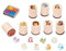 Ameisenkeks® Stempelset Waldtiere 8 Stempel + 1 Stempelkissen