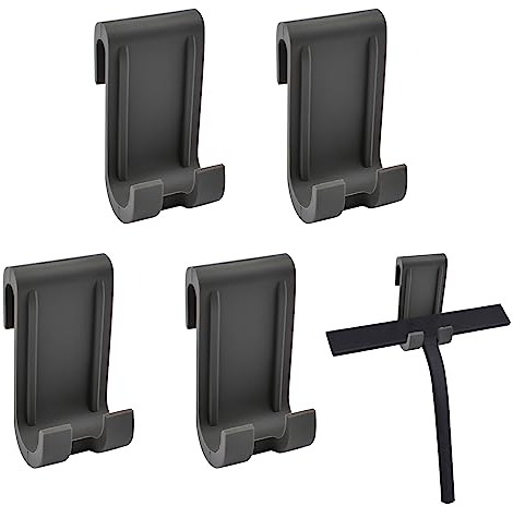 UFURMATE Shower Caddy Hook, 4PCS Silicone Razor Holder Shaver Hooks Shower Door Hook Free Hole Towel Holder Frameless Glass Door Double Towel Hooks
