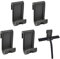 UFURMATE Shower Caddy Hook, 4PCS Silicone Razor Holder Shaver Hooks Shower Door Hook Free Hole Towel Holder Frameless Glass Door Double Towel Hooks