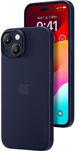 memumi Ultra Sottile Custodia per iPhone 15, 0.3mm Super Light Matte Hard Cover Posteriore per iPhone 15 Sottile, Cassa del Telefono Minimalista Progettato