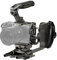 Tilta FX3 FX30 Cage, kompletter Kamerakäfig, kompatibel mit Sony FX3/FX30 Pro Kit mit HDMI-Kabelklemme, linksseitigem, erweitertem Netzgriff und oberem Griff - Titanium Grau TA-T16-C-TG