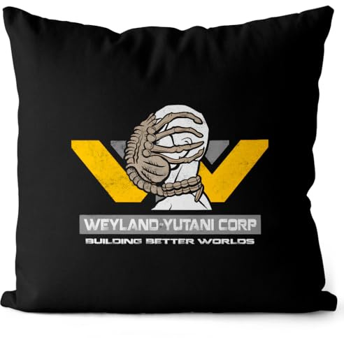style3 Weyland-Yutani Corp Kissen mit Füllung 40cm Baumwolle Xenomorph Alien Ripley Movie