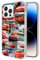 Generic Phone Case Compatible for iPhone 13 Pro Max Case Pure Clear Lightning Flexible TPU Shockproof McQueen Case Cove, Orange