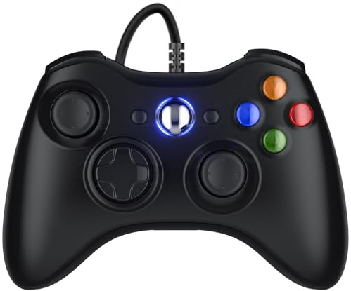 Bonacell Wired Controller für Xbox 360 PC Controller mit Dual Vibration Gamepad Joystick für Xbox 360/PC Windows 7/8/10
