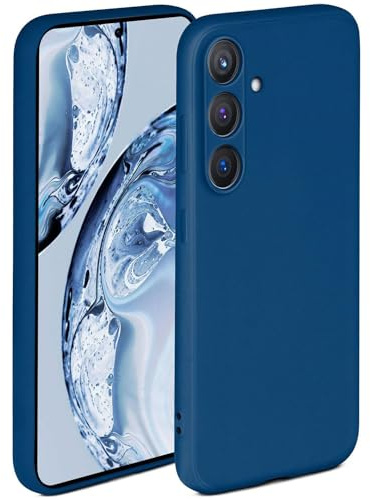 ONEFLOW Soft Case für Samsung Galaxy S24 Hülle aus Silikon mit Kameraschutz, Silikonhülle mit erhöhtem Schutz fürs Display, Backcover Schutzhülle, weiche Handyhülle, Blau