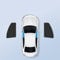 Auto Sonnenschutz Vorhang für Opel Zafira Tourer C,Silber/Schwarzem Klebetuch Auto Sichtschutz Fenster Auto Fenster Verdunkelung UV Schutz Autozubehör,Black-Forward 2pcs