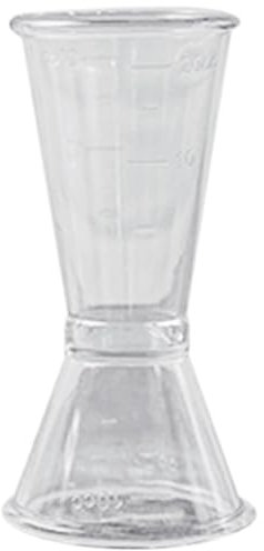 Jigger portátil profesional transparente herramienta de medición estilo japonés plástico medición onza cóctel para el hogar