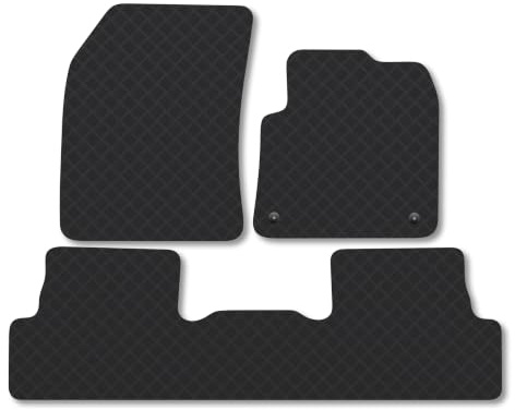 Citroen C5 Aircross (2018-2025) 3mm Rubber Car Mats | Tailored Fit Durable Floor Mats Full Coverage Protection Waterproof Accessories Easy Clean Anti Slip Made in the UK
