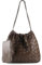 Handgewebte Tragetasche für Damen – veganes Leder Griff Handtasche, Reise-Umhängetasche, Hobo- und Strandtasche mit Geldbörse, Kaffeefarben (coffee-1), Einheitsgröße