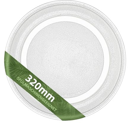 Gemroom 320mm Microwave Turntable Plate Replacement KitchenAid Glass Plate Compatible with 320 mm WPW10267856 Whirlpool Microwave Glass Turntable | Compatible with 12 5/8 inch WPW10267856 W10267856 Whirlpool Microwave Glass Turntable