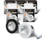SINCELIGHT LED MINI Einbaustrahler, Kleines Downlight für 35-40mm Deckenloch, Schrank, Vitrine, MR11 Ersatz, Weißer/Schwarzer Ring Austauschbar, IP65 Wasserdicht, Kaltweiß 6000K, RA≈92, 5er-Pack