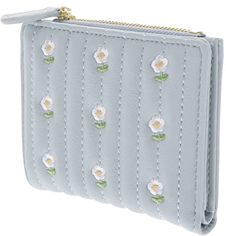 COLLBATH Damengeldbörse Mit Schlüsselanhänger Kompakte Pu Geldbörse Mit Münzfach Für Karten Und Kleingeld Handlich Und Leicht Für Alltag Und