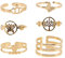 SOIMISS 1 Satz Offener Ring Ringe Für Jugendliche Mädchen Verstellbare Ringe Mode Damenringe Party-requisiten Verstellbare Offene Ringe Party-girl-ringe 18k Ringe Golden Stahl 6st