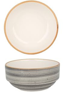 Bonna Assiette de service - Aura Space - Porcelaine - 12 cm (290cc) - lot de 2