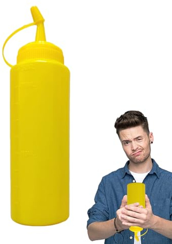Fausses Moltiches et Bouteilles de Ketchup - Bouteilles de pressage de | Ketchup | Bouteille de Squirt Foney Condiment | Toy de farce créative | Bouteille de vinaigrette amusante et difficile