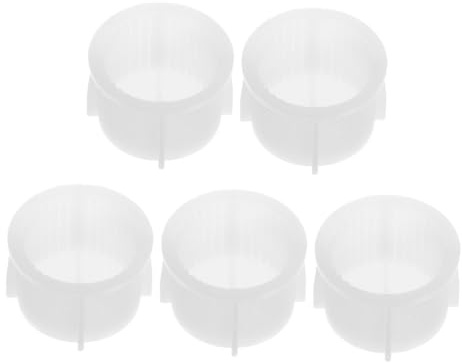 SHINEOFI Filtros de Malla para Entrada de Agua de Lavadora, 5 Piezas, Plástico Blanco, Fácil Instalación, Compatibilidad, Accesorios para Lavadoras