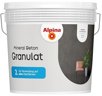 Alpina Mineral Beton Granulat Schiefergrau 6 KG